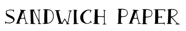 Sandwich Paper font preview